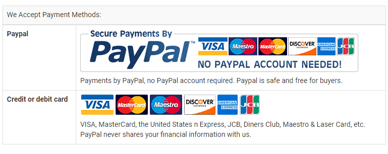 Payment Methods